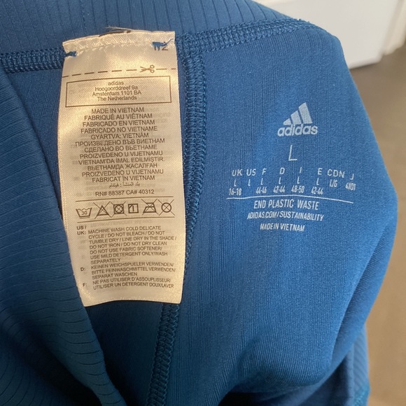 ADIDAS Yoga Studio Luxe Wind Super High Waisted Rib Legging, Large (NWOT) - Picture 12 of 13